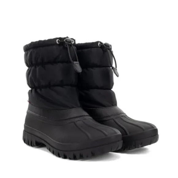 New Chooka Women's Black Nylon Puffer Snow Boots Water Repellent Memory Foam - Picture 7 of 12